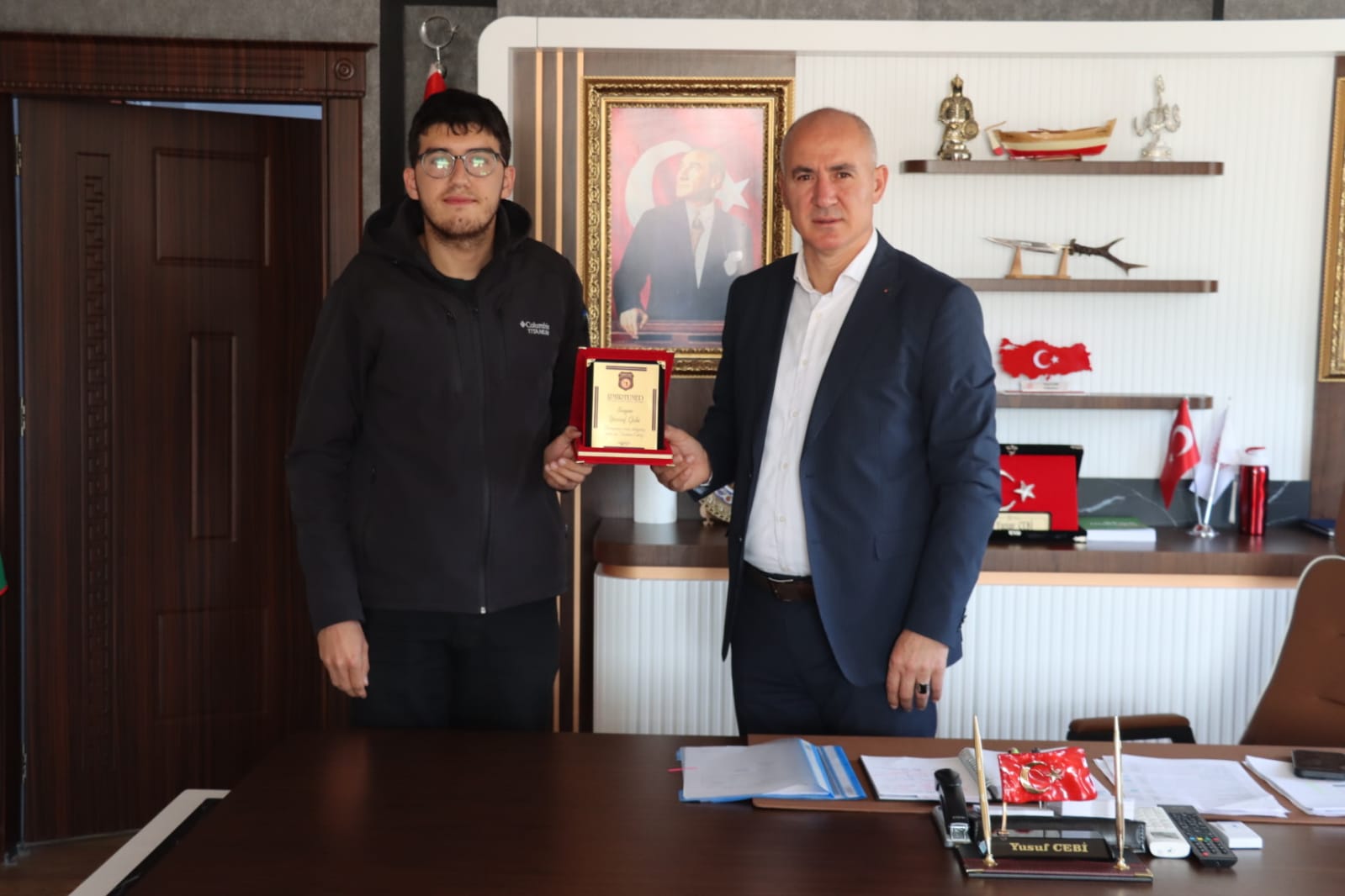 Genel Sekreterimiz Sayın Ruhi TIĞLI, Iğdır Gençlik ve Spor İl Müdürü Sayın Yusuf ÇEBİ'yi ziyaret etti.