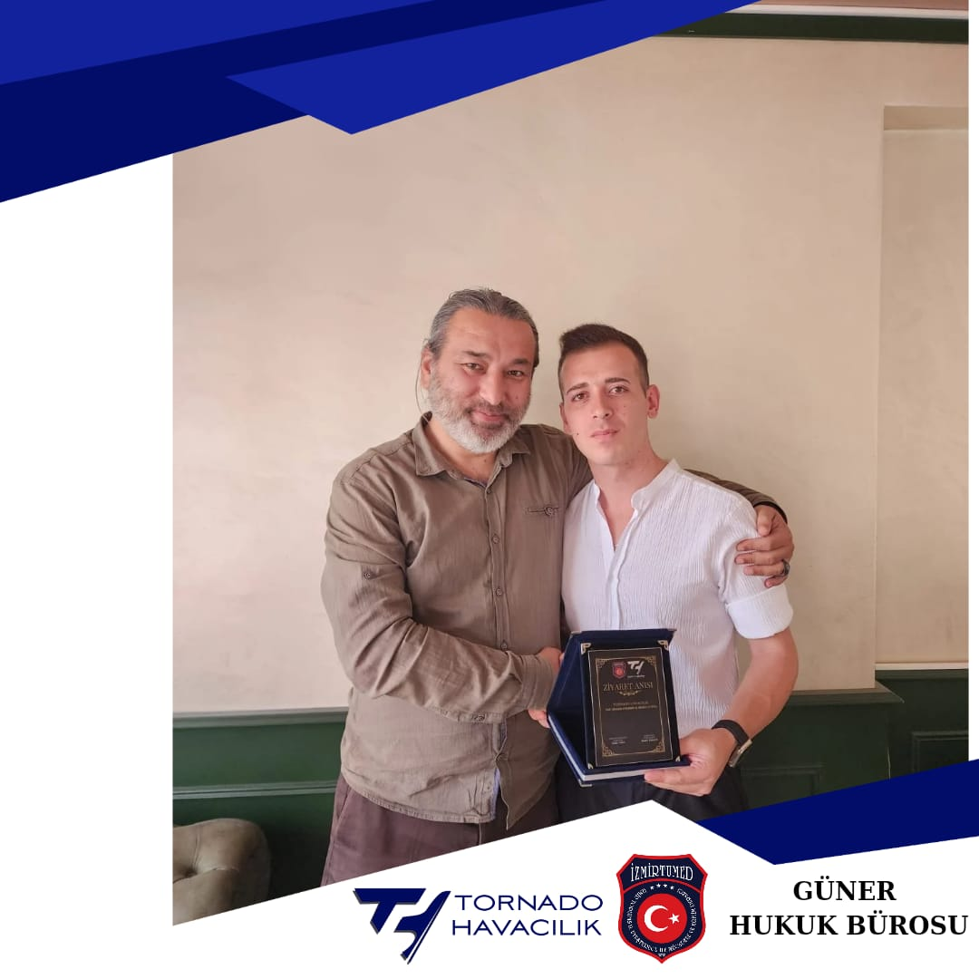 Tornado Havacılık Kurucusu ve İzmirtumed Teknoloji AR-GE Merkezi Başkanı Sayın Yasin YASA Avukat Mehmet Fazlı Güneri'yi Ziyaret Etti